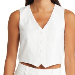 Wayf Cream Button-Up Vest